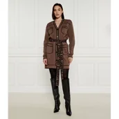 Swetry damskie - Karl Lagerfeld Kardigan | Relaxed fit | z dodatkiem wełny - miniaturka - grafika 1