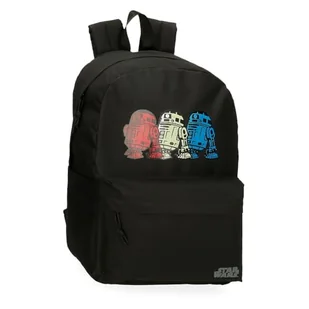 Joumma Star Wars Star Wars - R2D2 Plecak szkolny 15,6" Czarny 31,5x45x15 cm Poliester 21,26L, Czarny (Black), Talla única, Plecak szkolny z możliwością dostosowania do wózka - Plecaki szkolne i tornistry - miniaturka - grafika 1