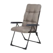 Leżaki ogrodowe - Fotel ogrodowy składany Floryda K3 59 x 70 x 104 cm beżowy - miniaturka - grafika 1