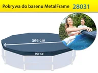 Akcesoria do basenów - Intex Pokrywa do basenu stelażowego 366 cm 28031 - miniaturka - grafika 1