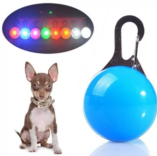 Świecąca lampka LED na obrożę zawieszka pies kota - Obroże dla psów - miniaturka - grafika 1