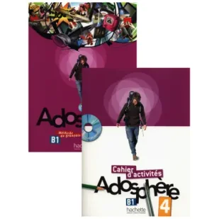 Adosphere 4. Podręcznik i zeszyt ćwiczeń do języka francuskiego + CD - Książki do nauki języka francuskiego - miniaturka - grafika 1
