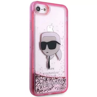 Karl Lagerfeld KLHCI8LNKHCP iPhone 7/8/ SE 2020/2022 różowy/pink hardcase Glitter Karl Head - Etui i futerały do telefonów - miniaturka - grafika 4