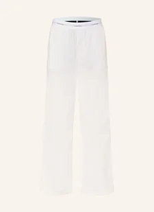 Calvin Klein Spodnie Od Piżamy Cotton Poplin weiss - Piżamy damskie - miniaturka - grafika 1