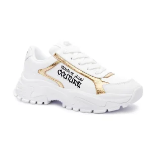Versace Jeans Couture Sneakersy z dodatkiem skóry - Moda i Uroda OUTLET - miniaturka - grafika 1