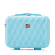 Kosmetyczki, organizery i kuferki - Kuferek Semi Line T5723-1 Błękitny - miniaturka - grafika 1