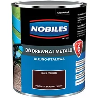 Emalie - Emalia ftalowa Ftalonal Brązowy Ciemny półpołysk 0,7 l NOBILES - miniaturka - grafika 1