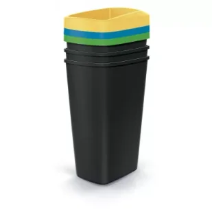Prosperplast Keden kosz na śmieci compacta q set 3 45 l - Kosze na śmieci - miniaturka - grafika 1