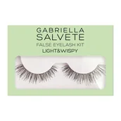 Sztuczne rzęsy i akcesoria - Gabriella Salvete False Eyelash Kit Light & Wispy Sztuczne rzęsy 1 szt - miniaturka - grafika 1