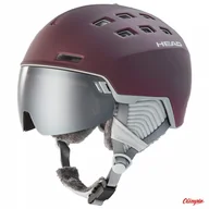 Kaski narciarskie - Kask narciarski Head RACHEL 5K Burgundy + SL 2022/2023 - miniaturka - grafika 1