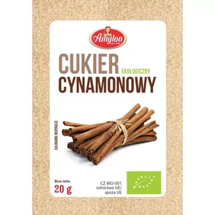 Amylon Cukier cynamonowy bio 20 g - Dodatki do ciast w proszku - miniaturka - grafika 1