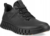 Buty trekkingowe męskie - Buty trekkingowe męskie Ecco Ecco Gruuv M Lea GTX 525224-01001 Czarne 41 - miniaturka - grafika 1