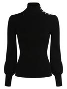 Swetry damskie - Lauren Ralph Lauren - Sweter damski, czarny - miniaturka - grafika 1
