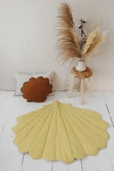 Maty edukacyjne - Lniana mata muszla dla dzieci "Miód" - miniaturka - grafika 1