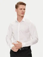 Koszule męskie - Calvin Klein Koszula K10K112587 Biały Slim Fit - miniaturka - grafika 1