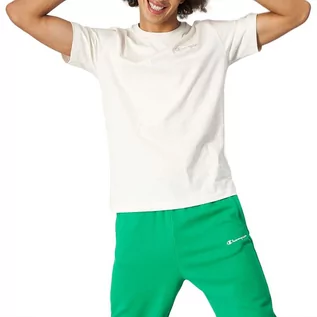 Koszulki sportowe męskie - Koszulka Champion Eco-Friendly Organic Cotton 218550-WW034 - biała - grafika 1