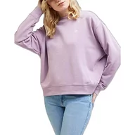 Bluzy damskie - Lee Damska bluza Crew SWS, śliwka, XS - miniaturka - grafika 1