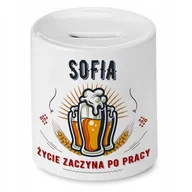 Skarbonki - Skarbonka Dla Sofii na Urodziny na Prezent z Nadrukiem ze Zdjęciem + Opakowanie na prezent (wzór 02) - miniaturka - grafika 1