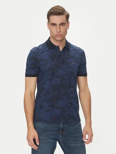 Tommy Hilfiger Polo MW0MW38475 Granatowy Regular Fit - Koszulki męskie - miniaturka - grafika 1