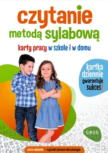 Greg Czytanie metodą sylabową. Karty pracy w szkole i w domu Alicja Karczmarska-Strzebońska - Materiały pomocnicze dla nauczycieli - miniaturka - grafika 1