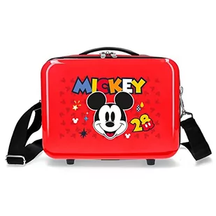 Disney Mickey Get Moving Neceser Adaptacyjny z Obudowa na messenger Czerwony 29x21x15 cms Sztywny ABS 9,14L 0,6 kg, Czerwony, kosmetyczka z paskiem na ramię - Kosmetyczki, organizery i kuferki - miniaturka - grafika 1