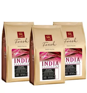 ZESTAW - Kawa ziarnista MK Cafe Fresh India Plantation 3x1kg - Kawa - miniaturka - grafika 1