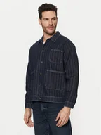 Kurtki męskie - Mustang Kurtka jeansowa Monowi 1015900 Granatowy Boxy Fit - miniaturka - grafika 1