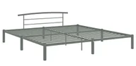 Łóżka - Szare metalowe łózko industrialne 160 x 200 cm M3-H91 - miniaturka - grafika 1