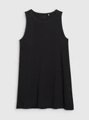 Sukienki - Damska sukienka letnia mini 4F 4FWSS25TDREF138 - czarna - miniaturka - grafika 1