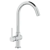 Baterie kuchenne - Bateria kuchenna Leira chrom z wylewką U Laveo - miniaturka - grafika 1