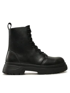Guess Trapery Palermo Boot FMFPAL ELE11 Czarny - Botki męskie - miniaturka - grafika 1