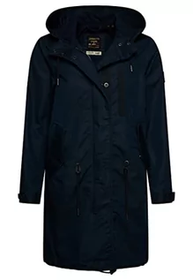 Kurtki damskie - Superdry Damska kurtka Parka Coat, Eclipse Navy, 34 - grafika 1