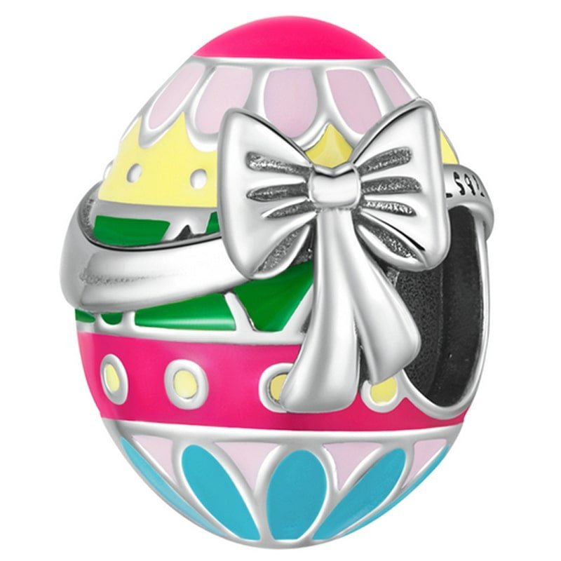 Charms do Pandora Pisanka Charms Jajko Zawieszka Srebro 925