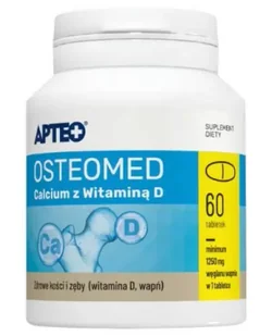SYNOPTIS PHARMA Osteomed Calcium z witaminą D Apteo 60 tabletek OKAZJA - Ochrona stawów - miniaturka - grafika 1