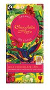 Czekolada - CZEKOLADA SZWAJCARSKA MLECZNA Z KARMELIZOWANYMI ORZECHAMI LASKOWYMI I SOLĄ MORSKĄ FAIR TRADE BIO 80 g - CHOCOLATE AND LOVE 5060270123880 - miniaturka - grafika 1