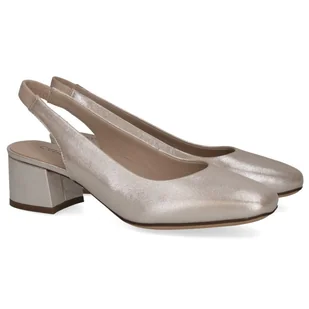 Czółenka damskie z odkrytą piętą Caprice 9-29500-42 341 TAUPE METALLIC 41 - Czółenka - miniaturka - grafika 1