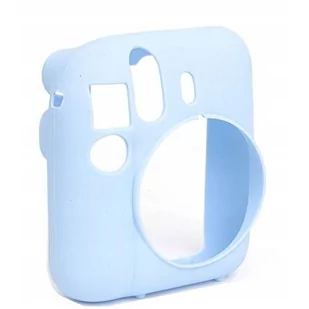 Futerał Etui Pokrowiec Case Do Fujifilm Fuji Instax Mini 12 / Silikonowy / Niebieski - Paski, szelki, uprzęże foto - miniaturka - grafika 1