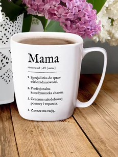 MAMA / DEFINICJA MAMY / kubek biały z uchem - Kubki - miniaturka - grafika 1