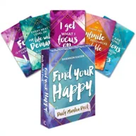 Ezoteryka - Find Your Happy Daily Mantra, karty do wróżenia - miniaturka - grafika 1