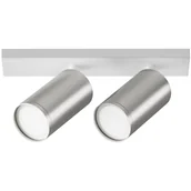 Lampy sufitowe - Lampa sufitowa nad wyspę Focus S C051CL-U-2WS Maytoni reflektory białe srebrne - miniaturka - grafika 1