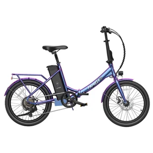 Składany rower elektryczny Fafrees F20 Lasting, silnik 250W, bateria 36V 18,2Ah, opony 20*1,95 cali - Aurora Niebieski - Rowery elektryczne - miniaturka - grafika 1