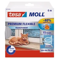 Akcesoria do drzwi - Uszczelka silikonowa Premium Flexible 6 m transparentna - miniaturka - grafika 1