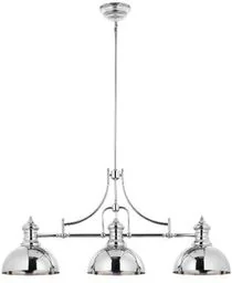 LAMPA WISZĄCA trzypunktowa metalowa srebrna nowoczesna PLATINO PT 3 Jupiter - Lampy sufitowe - miniaturka - grafika 1