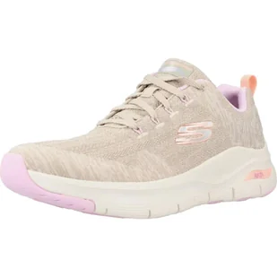 Buty Kobieta Skechers Arch Fit szary - Buty trekkingowe damskie - miniaturka - grafika 1