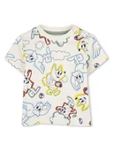 Kaftaniki dla niemowląt - Timberland Koszulka w kolorze beżowym - miniaturka - grafika 1