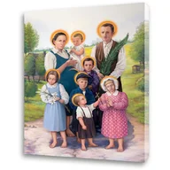 Ikony i obrazy sakralne - Obraz religijny na płótnie Błogosławiona Rodzina Ulmów - miniaturka - grafika 1