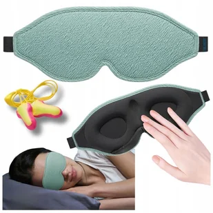 Opaska Na Oczy Twarz Maska 3d Do Spania Jedwabna 100% Zaciemnienia Premium - Akcesoria do bielizny - miniaturka - grafika 1