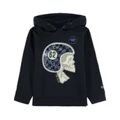 Bluzy dla chłopców - Tom Tailor, Chłopięca bluza z kapturem, ciemnoniebieski, rozmiar 110 - miniaturka - grafika 1