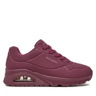 Sneakersy damskie - Sneakersy Skechers Uno Stand On Air 73690/PLUM Bordowy - miniaturka - grafika 1