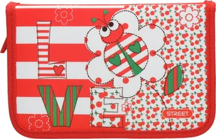 Piórnik Jednoklapkowy z wyposażeniem LOVE Street - Piórniki - miniaturka - grafika 1
